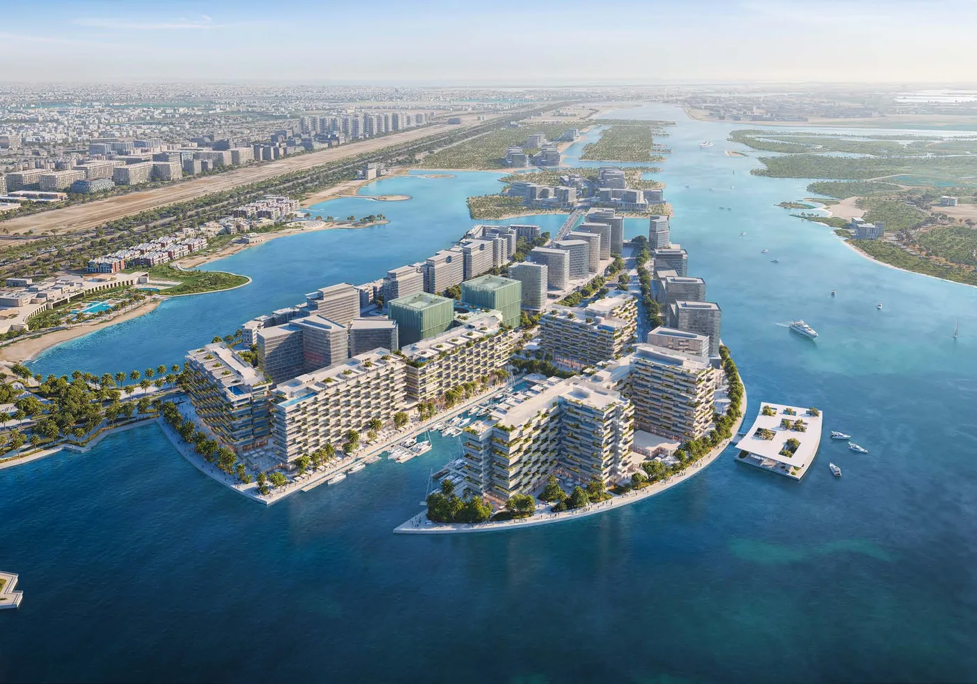 Luluat Al Raha island masterplan